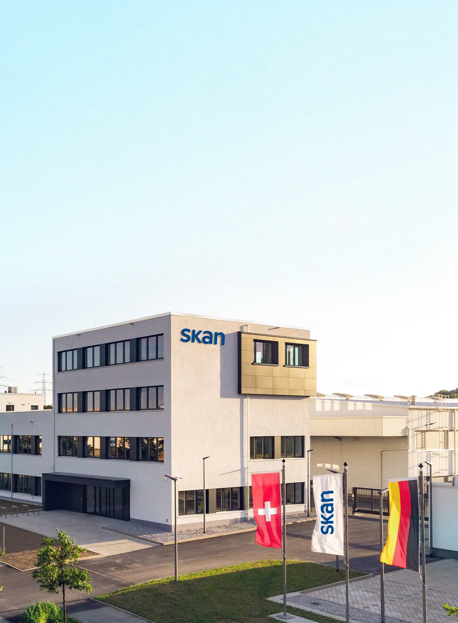 Exterior view company building SKAN Germany